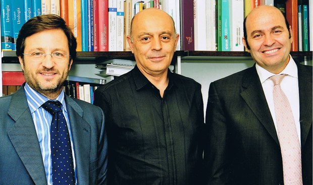Doctores Andrés de Palacio, Eldiberto Fernández y Fernando González-Chamorro